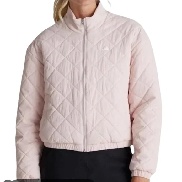 NWT ADIDAS go to golf Pink Quilted Jacket retail &150 - Picture 7 of 11